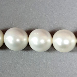 SHELL PEARL #601 20MM WHITE